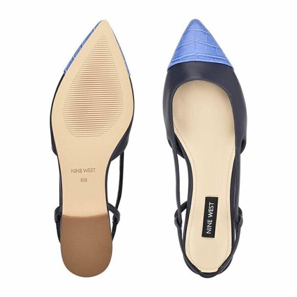 NINE WEST | BABEE SLINGBACK POINTY TOE FLATS - Picture 3 of 5